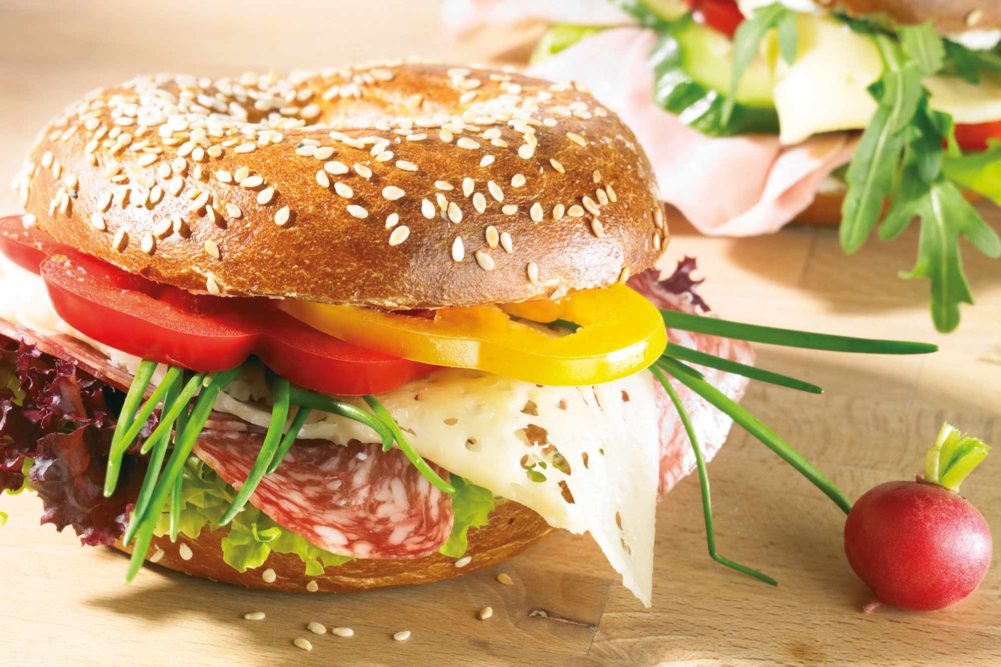 Bagel im Café Jungiusstraße