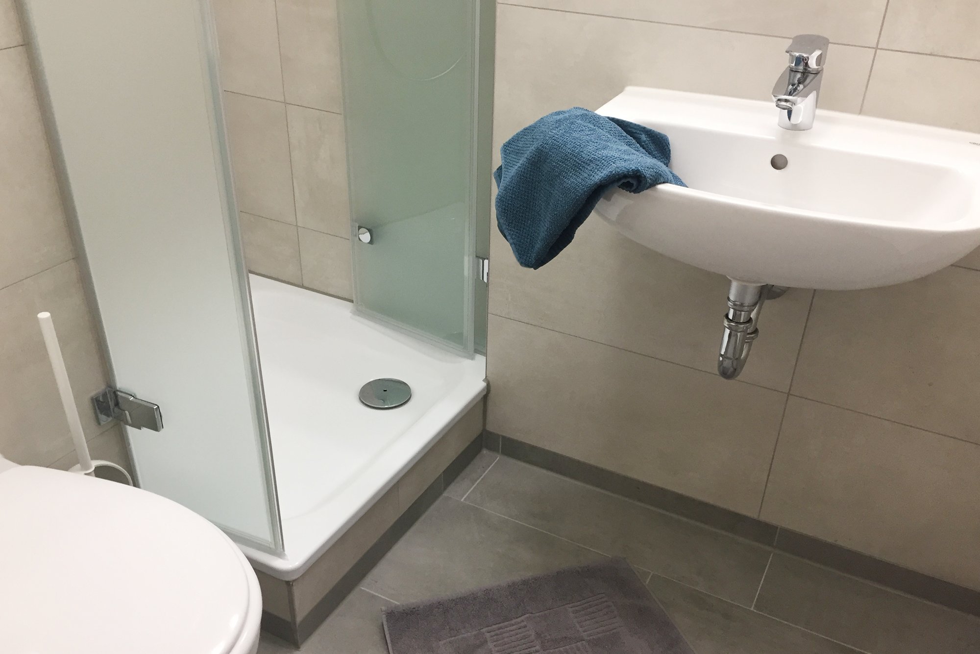 Badezimmer in der Wohnanlage Lokstedt