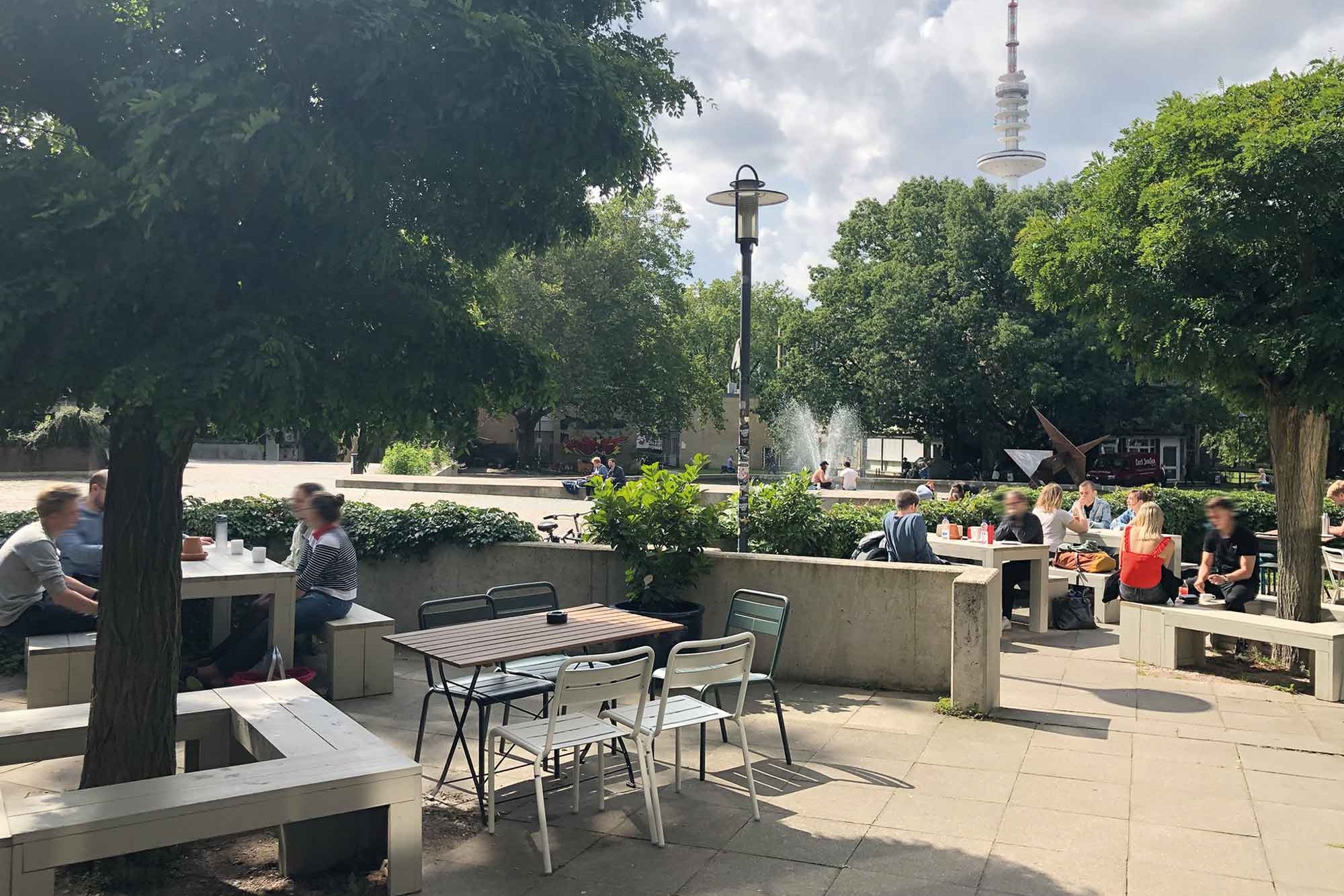 Außenbereich Café CampusBlick