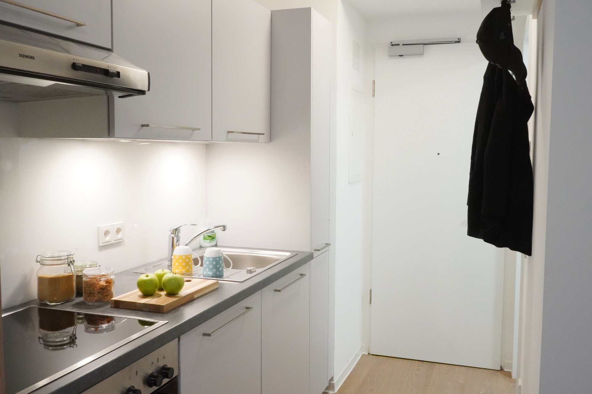 Küchenzeile in der Wohnanlage Esther-Bejarano-Haus