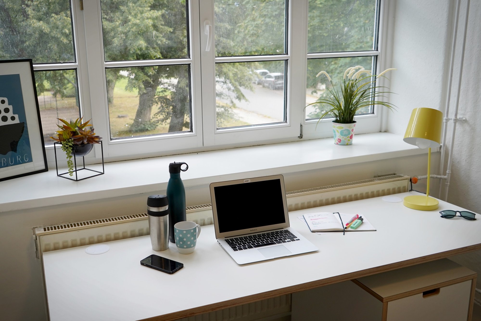 Arbeitsplatz in einem Zimmer in der Wohnanlage Rahlstedt