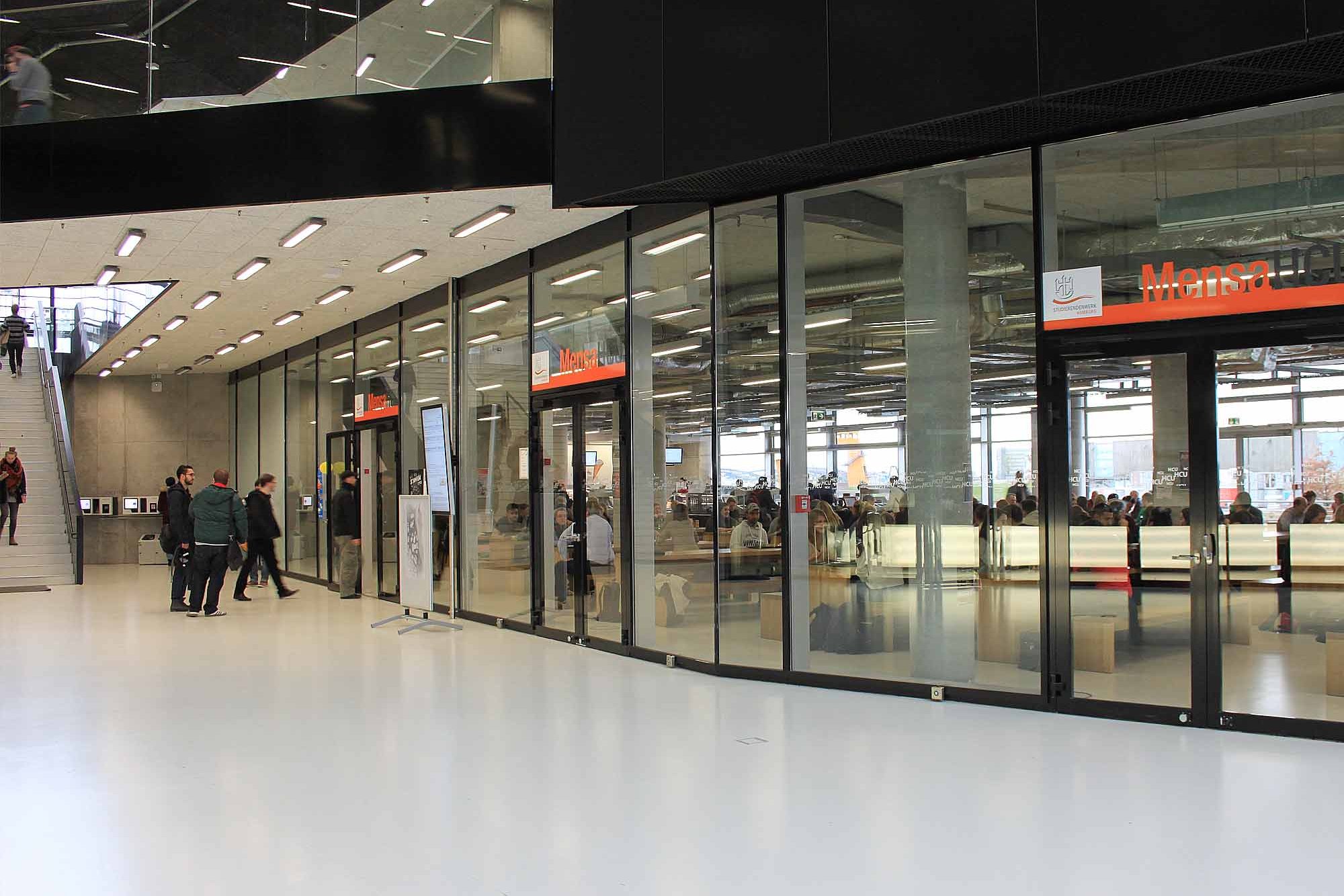 Außenansicht der Mensa HCU