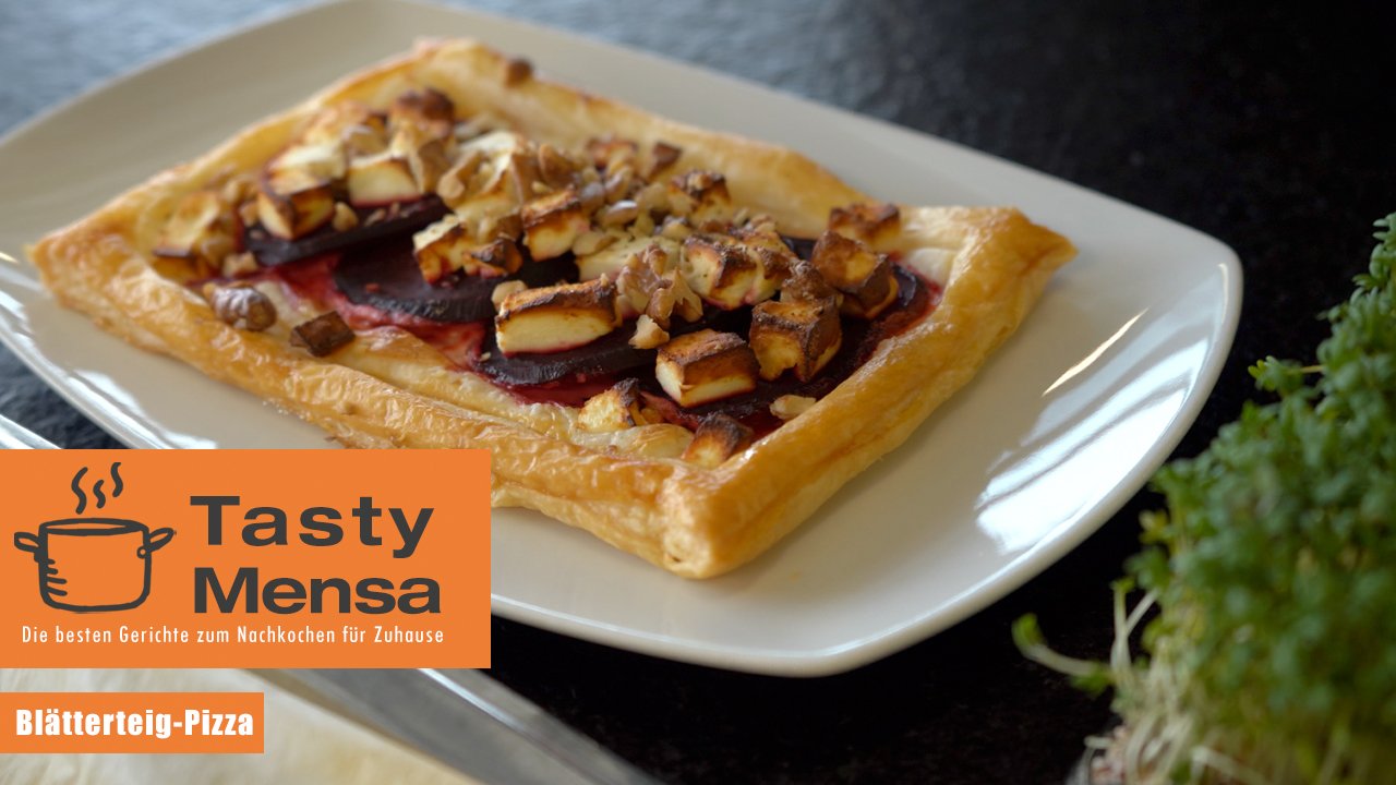 Blätterteig-Pizza mit Feta und Rote Beete Blätterteig-Pizza mit Feta und Rote Beete