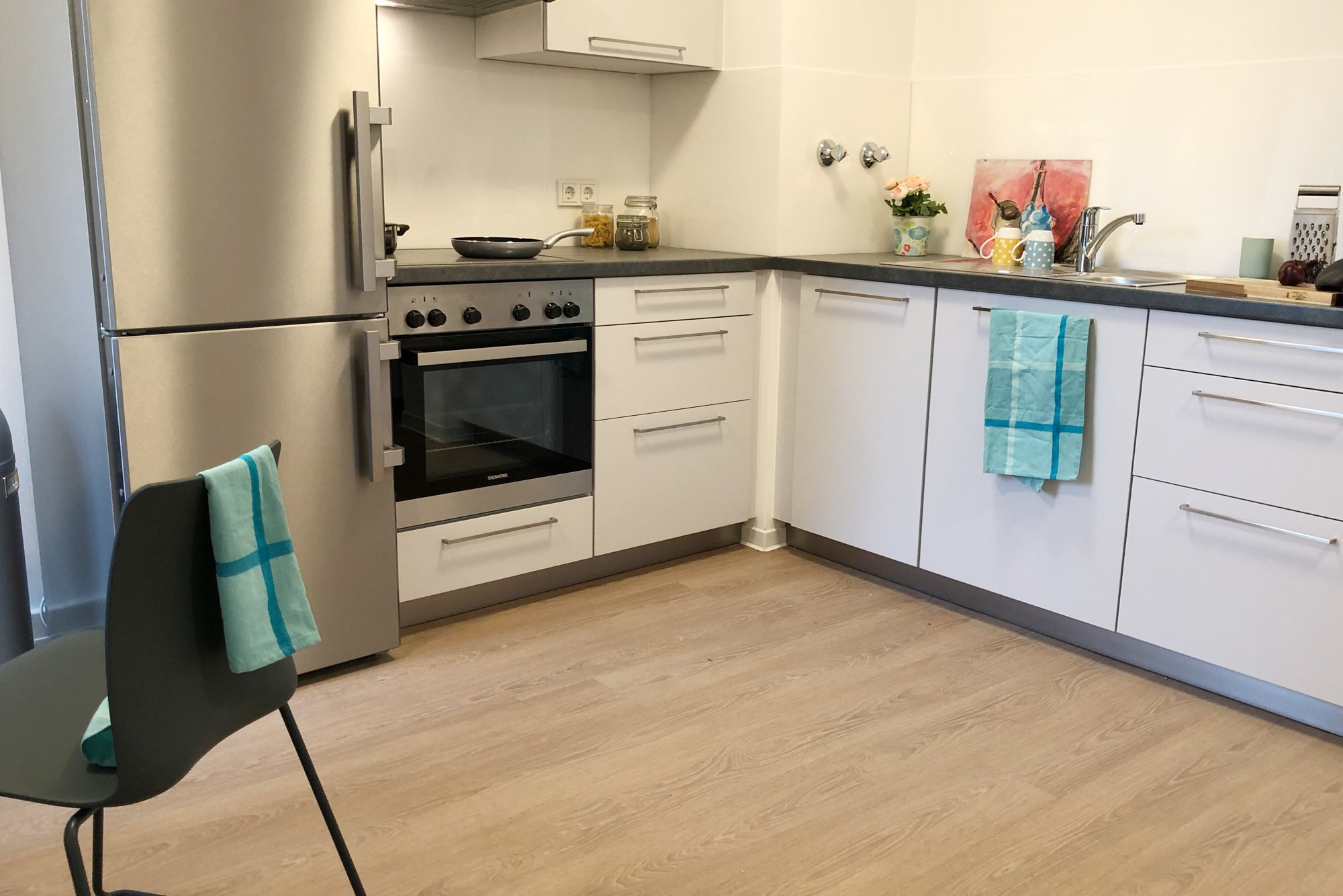 Küche in der Wohnanlage Esther-Bejarano-Haus