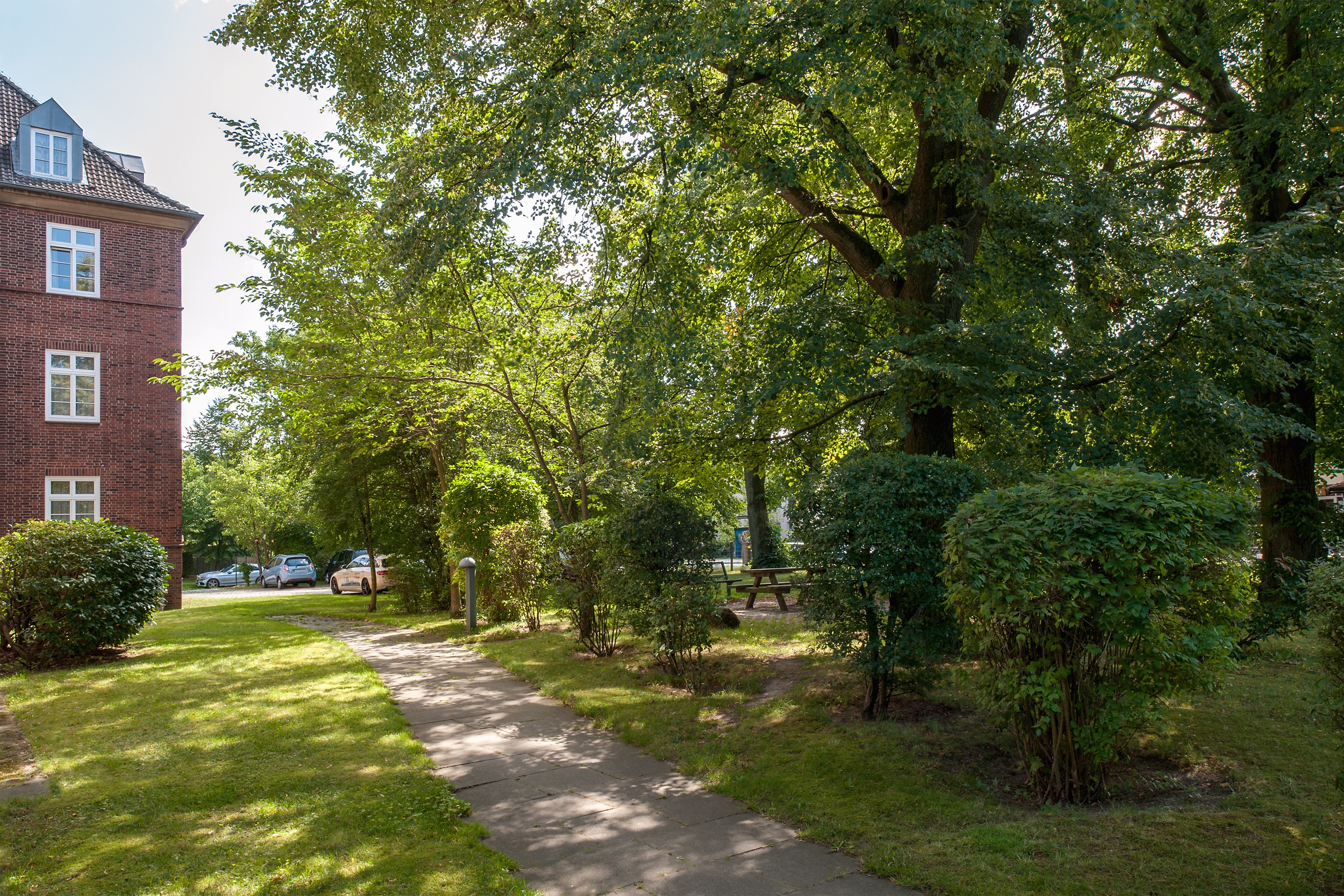 Außenansicht der Wohnanlage Rahlstedt