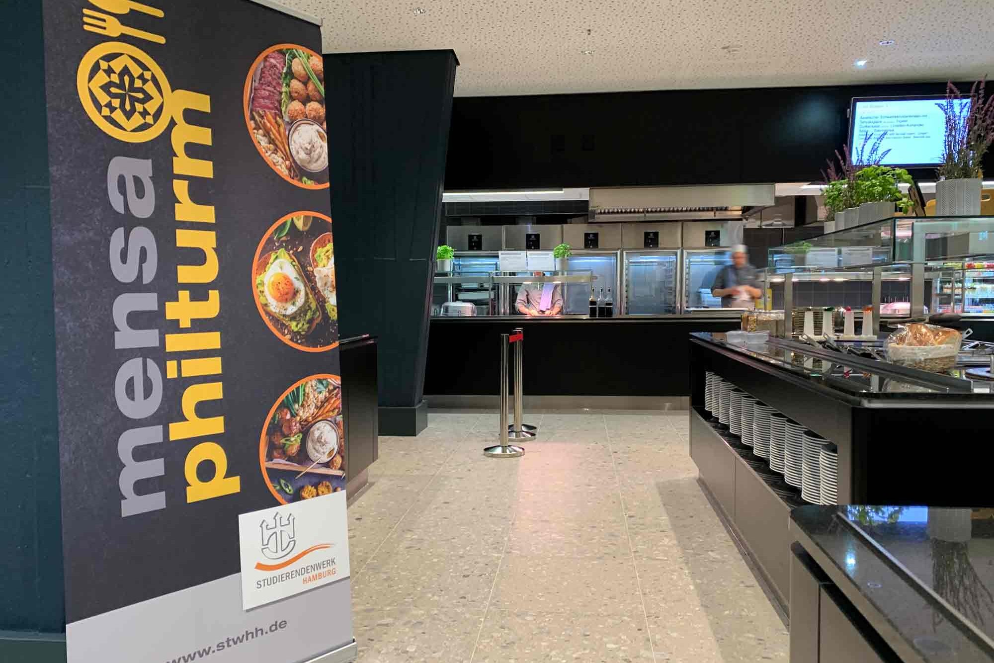 Tresen in der Mensa Philturm