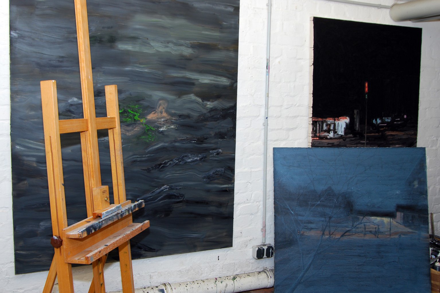 Hobbyraum mit Staffeleien in der Wohnanlage Rahlstedt