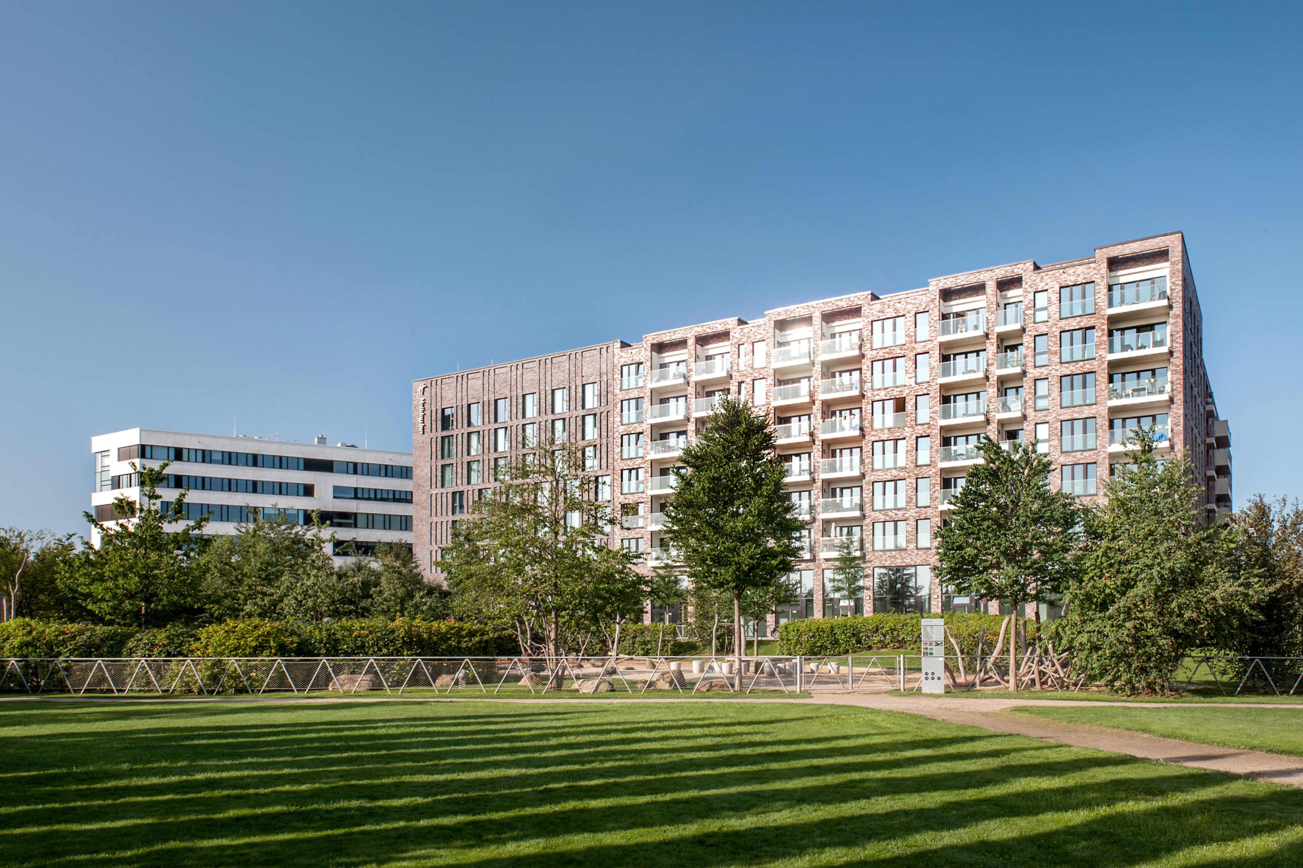 Außenansicht der Wohnanlage Helmut-Schmidt-Studierendenhaus