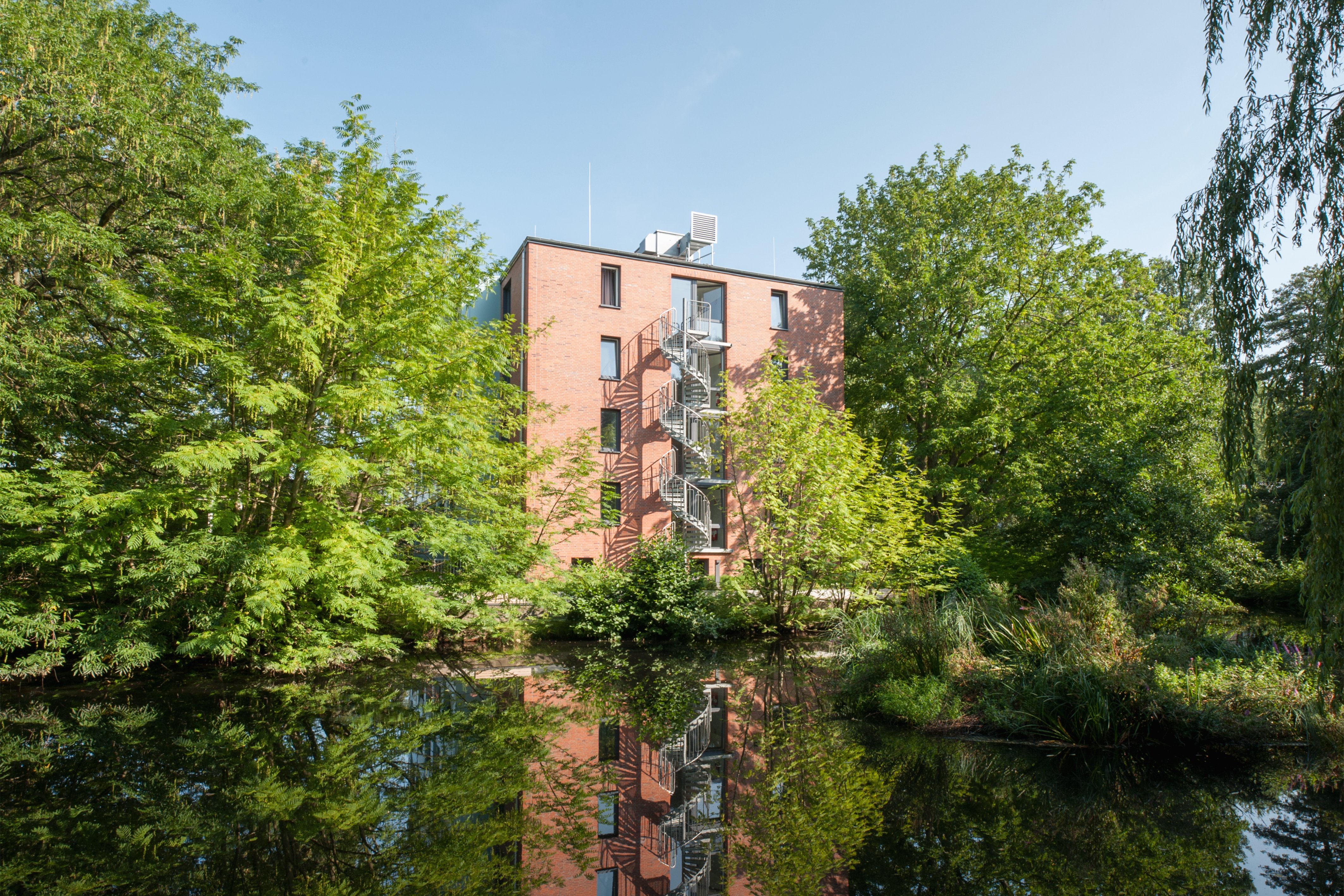 Außenansicht der Wohnanlage Rudolf-Laun-Haus