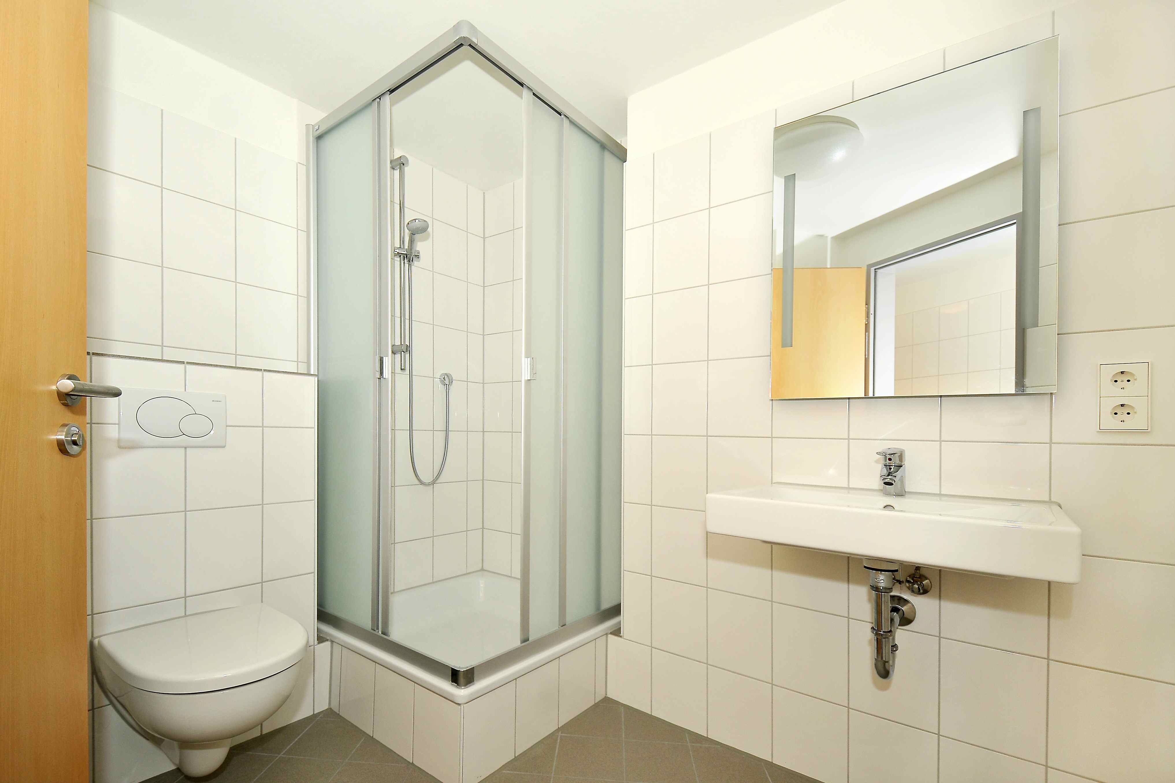 Badezimmer in der Wohnanlage Amalie Dietrich Haus