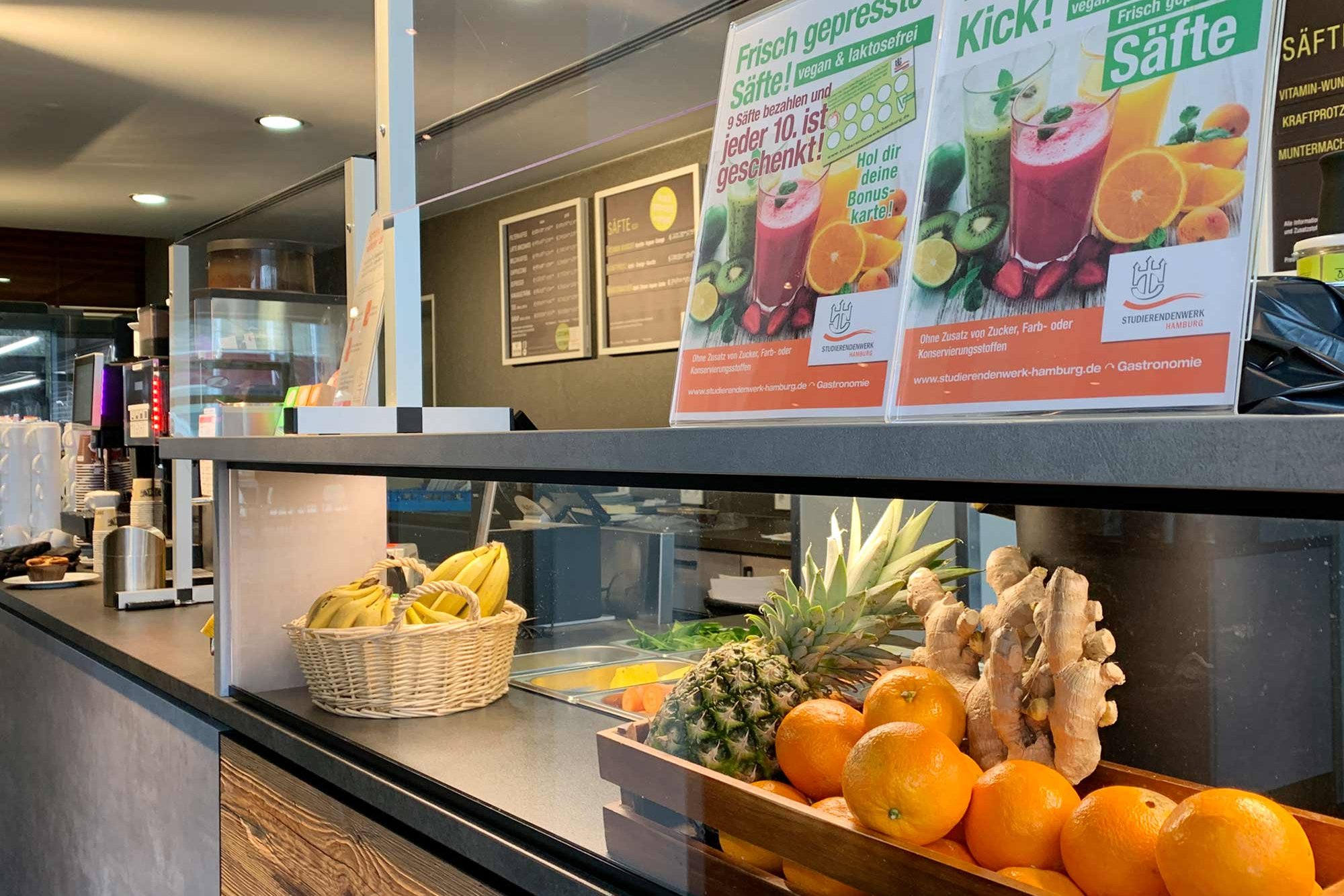 Safttresen Café CampusBlick