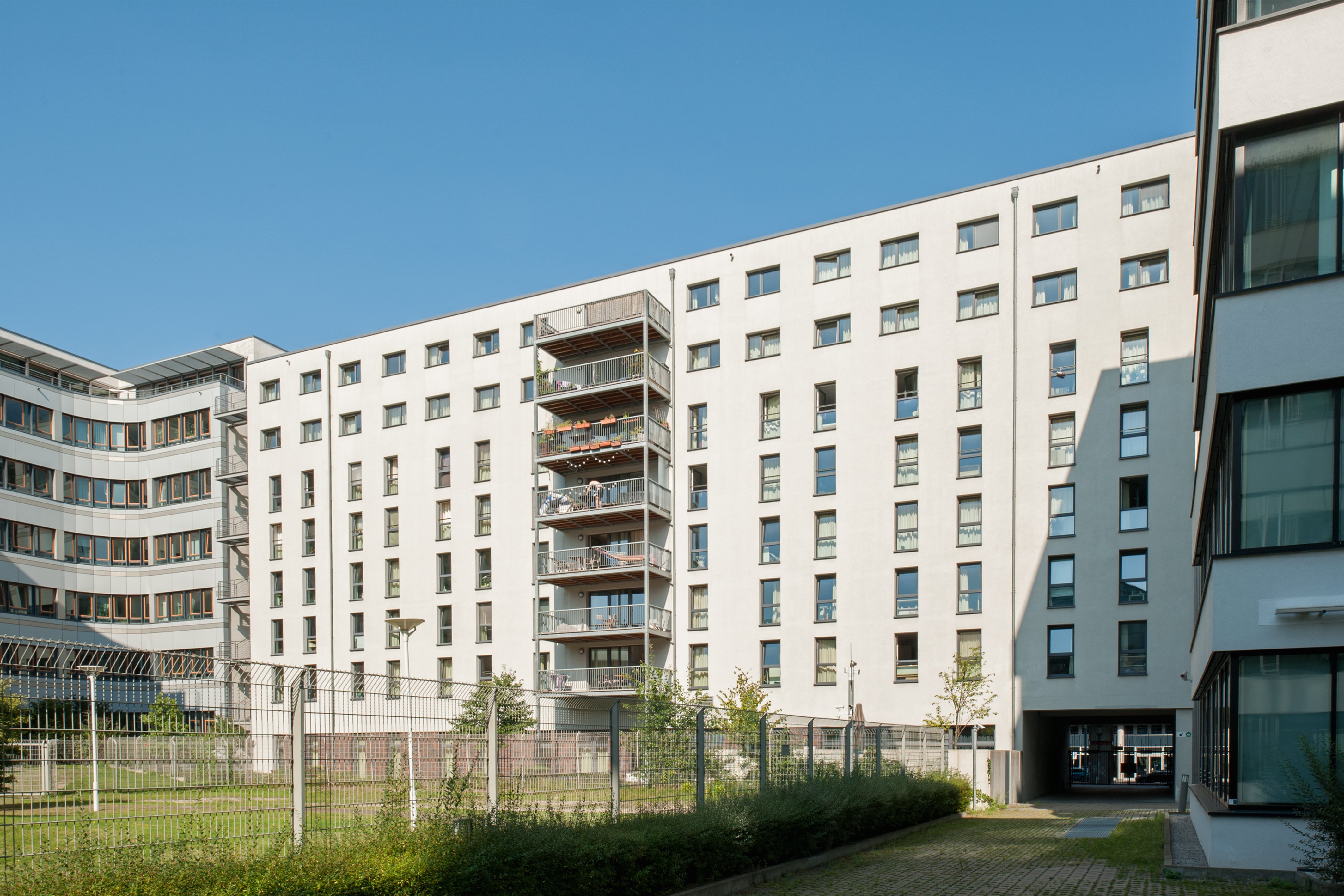 Außenansicht der Wohnanlage Hammerbrook