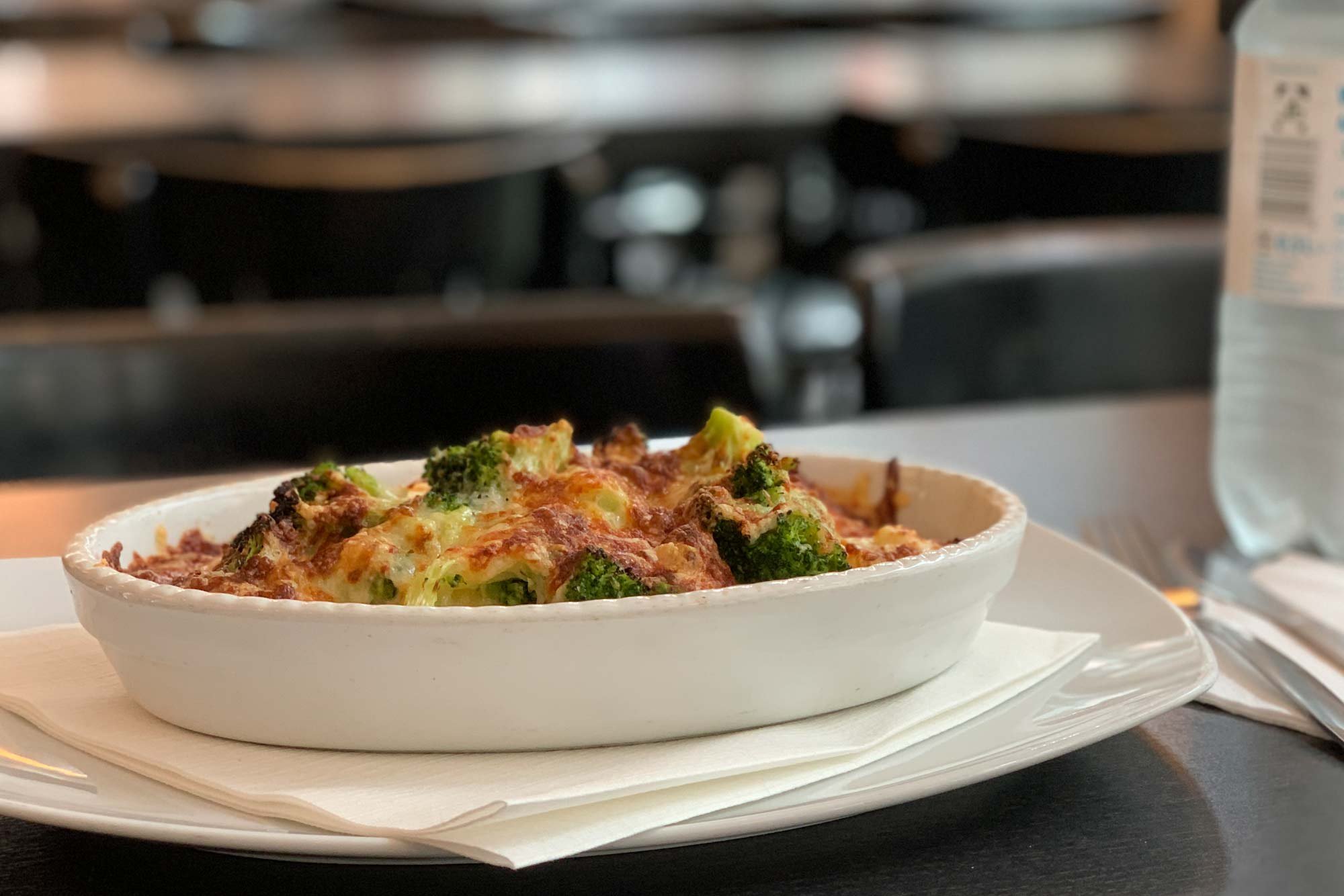 Gemüseauflauf in einer Form